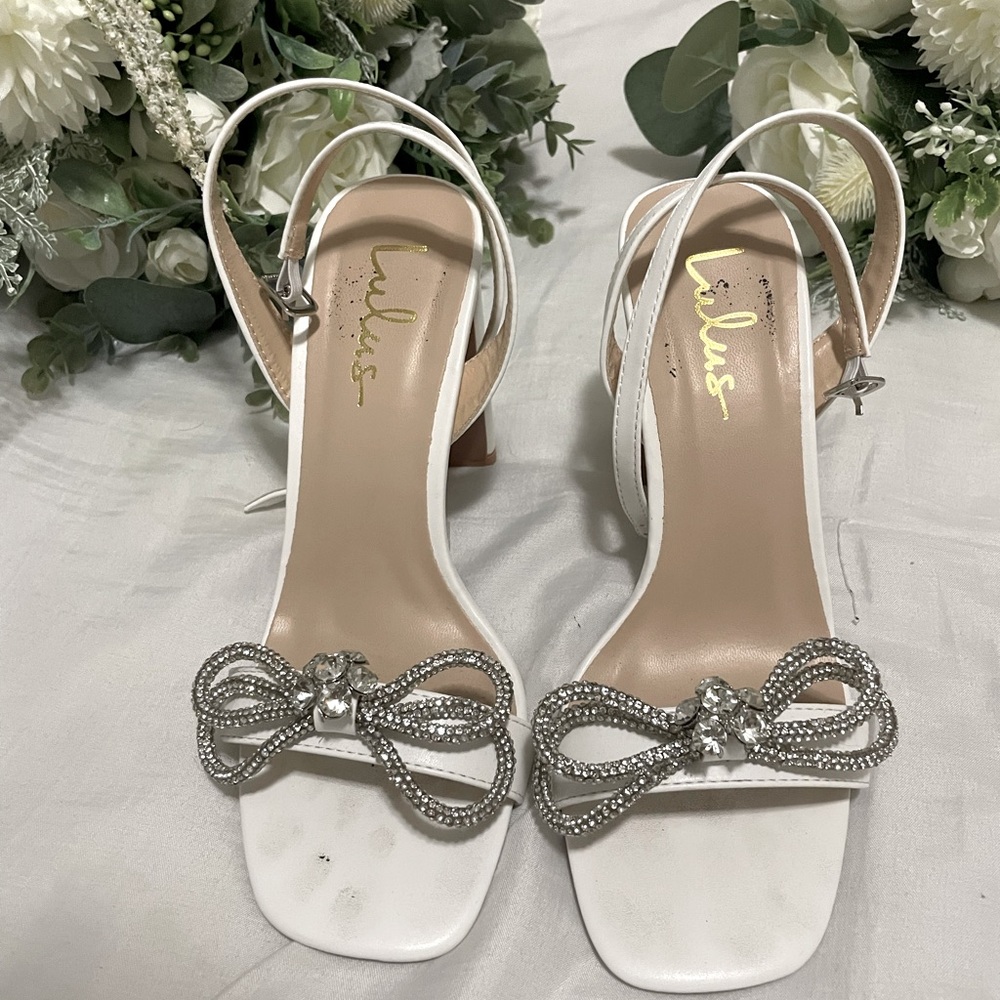 Lulus white heels